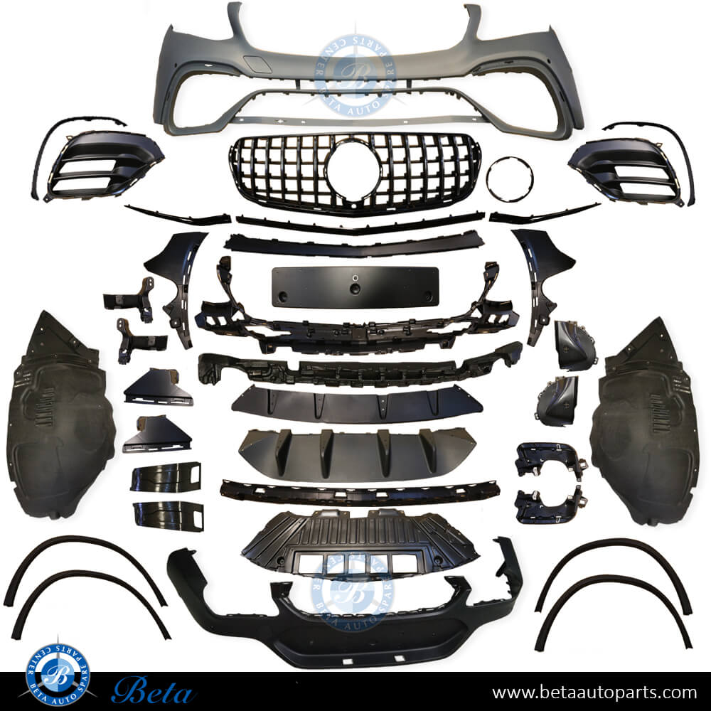Body Kit with PDC and Black Moulding AMG GLC63 for Mercedes GLC-Class Coupe C253 2016-2019 models Body Kit with PDC and Black Moulding AMG GLC63 for Mercedes GLC-Class Coupe C253 2016-2019 models
